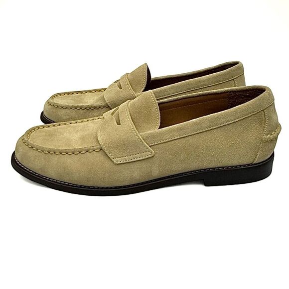 Polo Ralph Lauren Men’s Alston Penny Loafers 10.5 M Beige Suede Casual Shoes main image 9